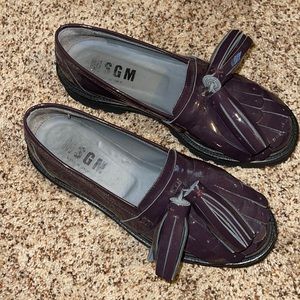 MSGM lug sole loafers